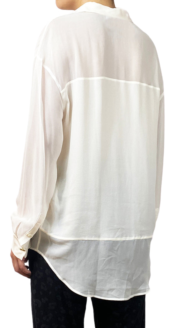 Blusa Seda Traslúcida