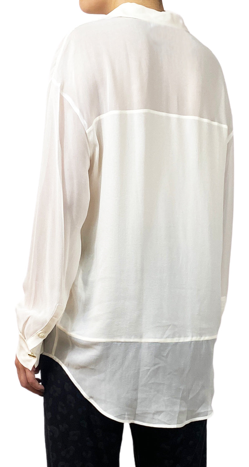 Blusa Seda Traslúcida