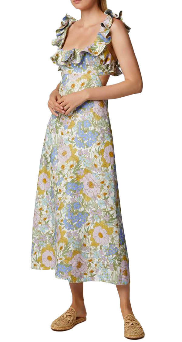 Vestido Ruffle Lino