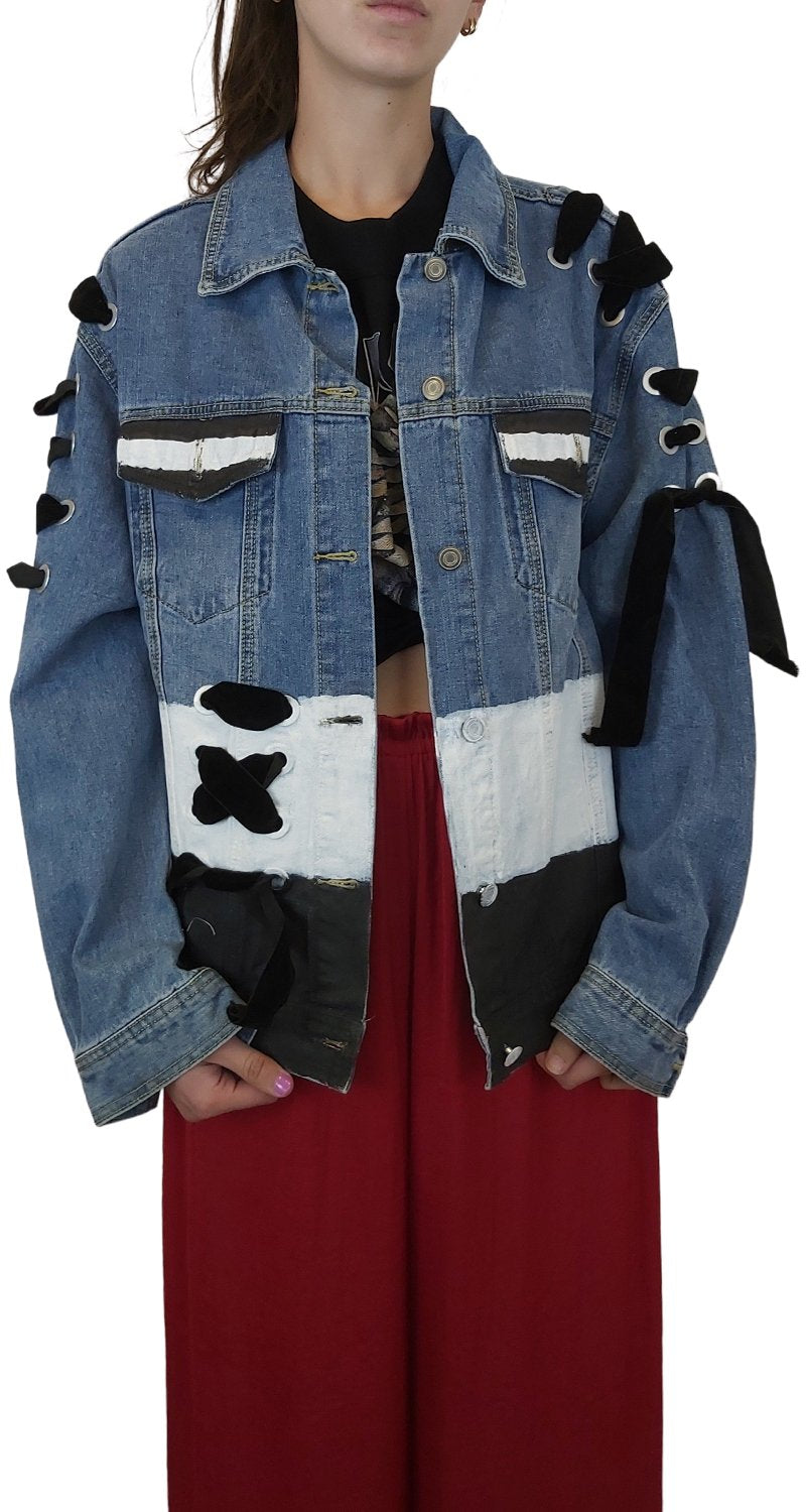 Mod Block Denim Jacket