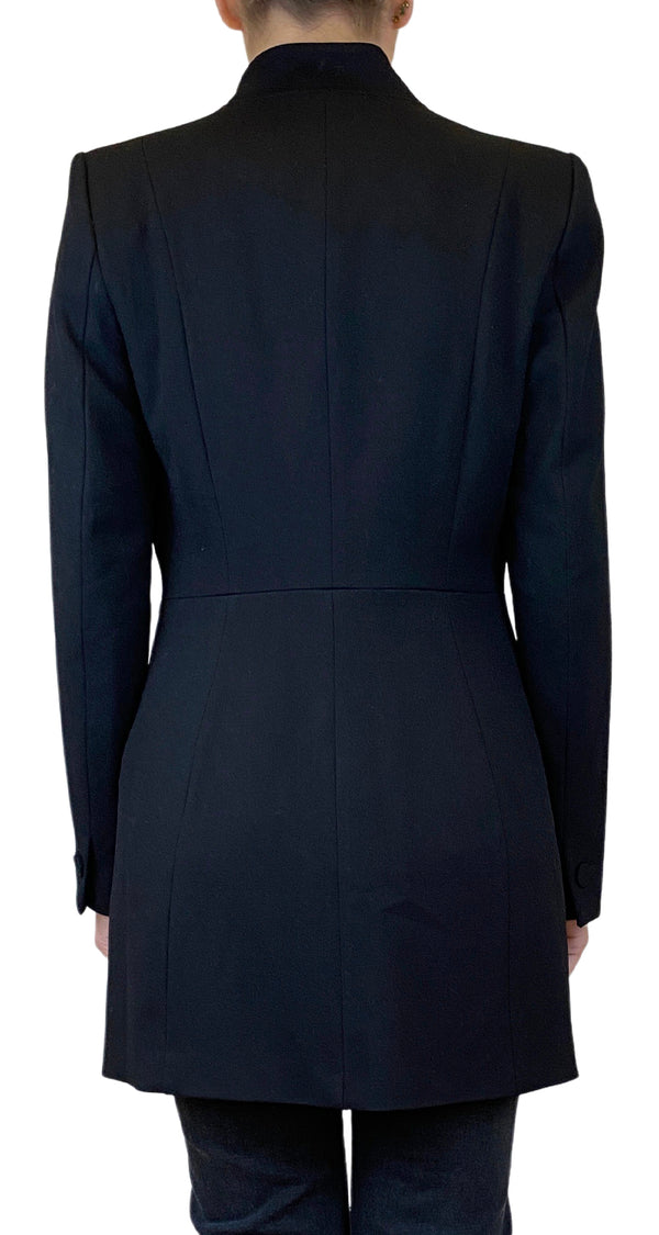 Inverted Lapel Collar Frock Coat