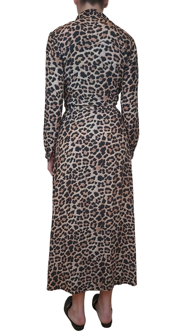 Long Leopard Print Dress