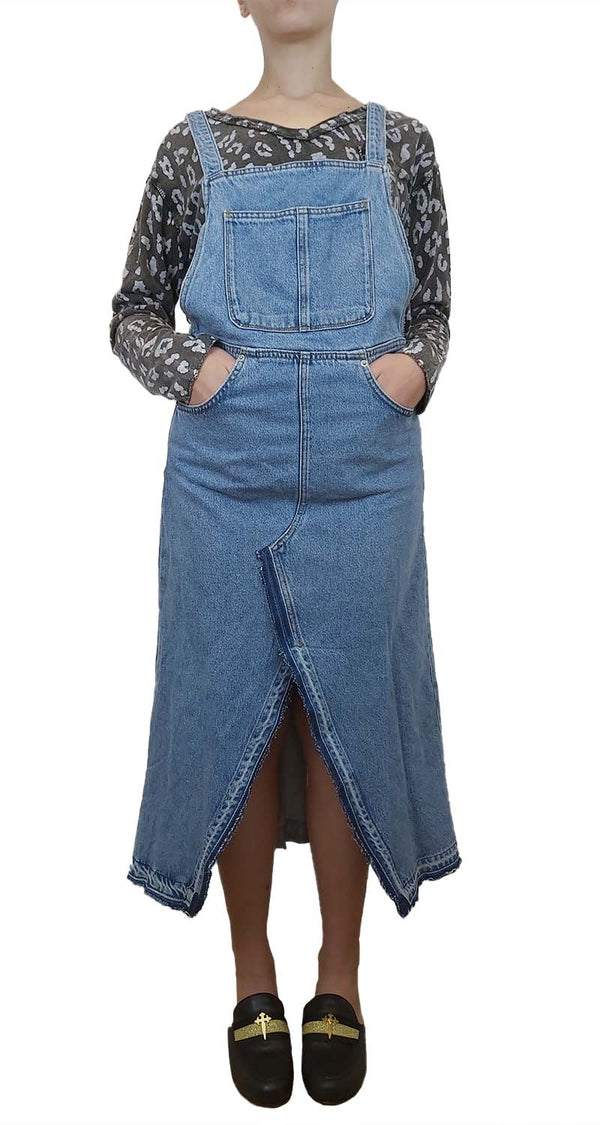 Bib Denim Dress