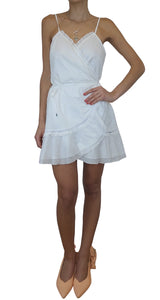 Vestido Pareo Macramé Blanca
