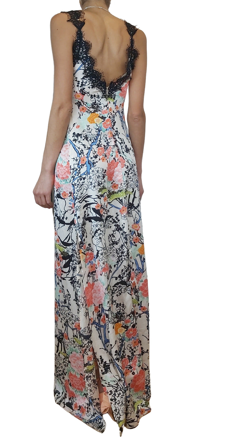Maxi Vestido Floral Encaje
