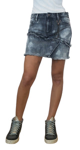 Falda Denim Wiser Wash Gris