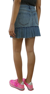 Falda Denim Plisada