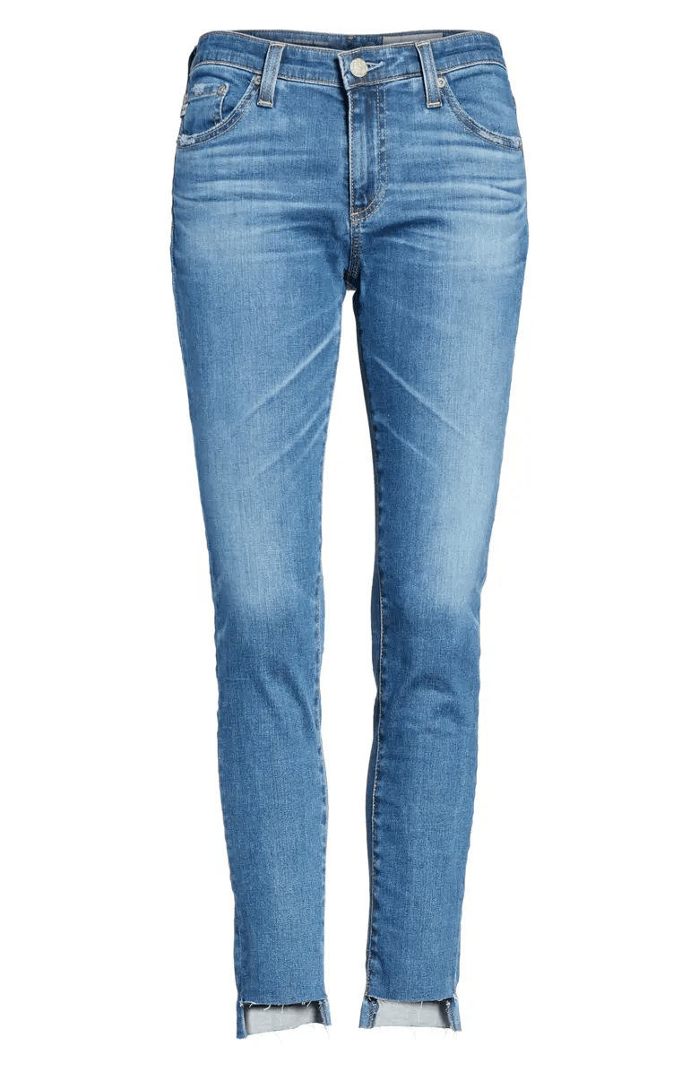 Jeans basta asimétrica "Super skinny ankle" (5220470882439)