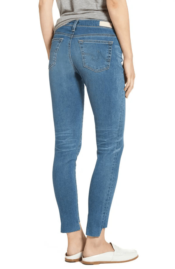 Jeans basta asimétrica "Super skinny ankle" (5220470915207)