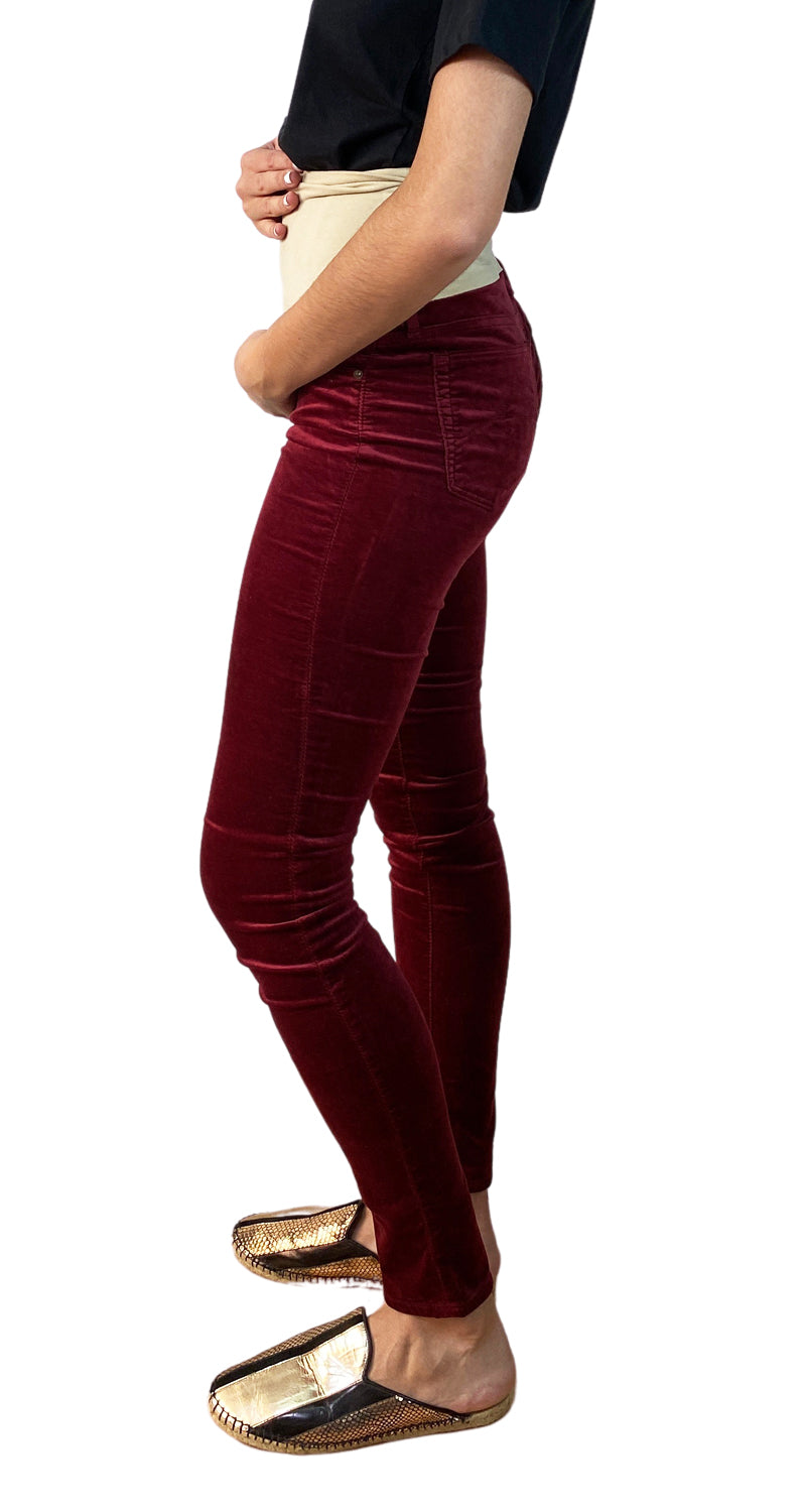 Pantalones Maternales Velvet Rojo