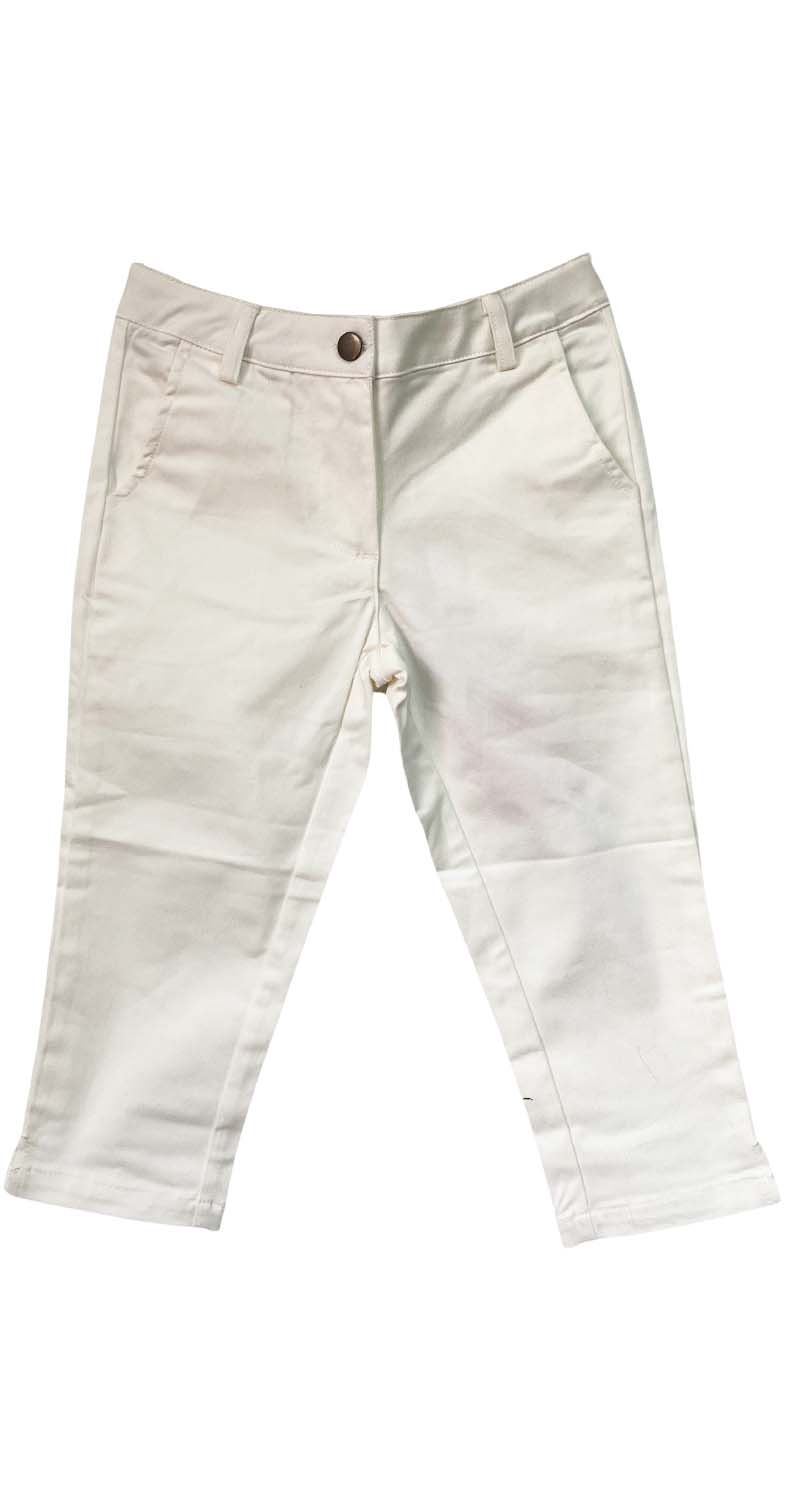 Pantalón Blanco Volantes