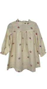 Vestido Beige Rosas