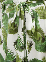Vestido ''Margo palm-print poplin wrap'' (5226086334599)
