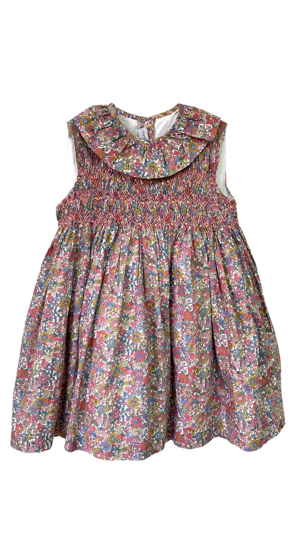 Vestido Multicolor Nido de Abeja
