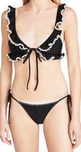 Bikini Negro con Tejido