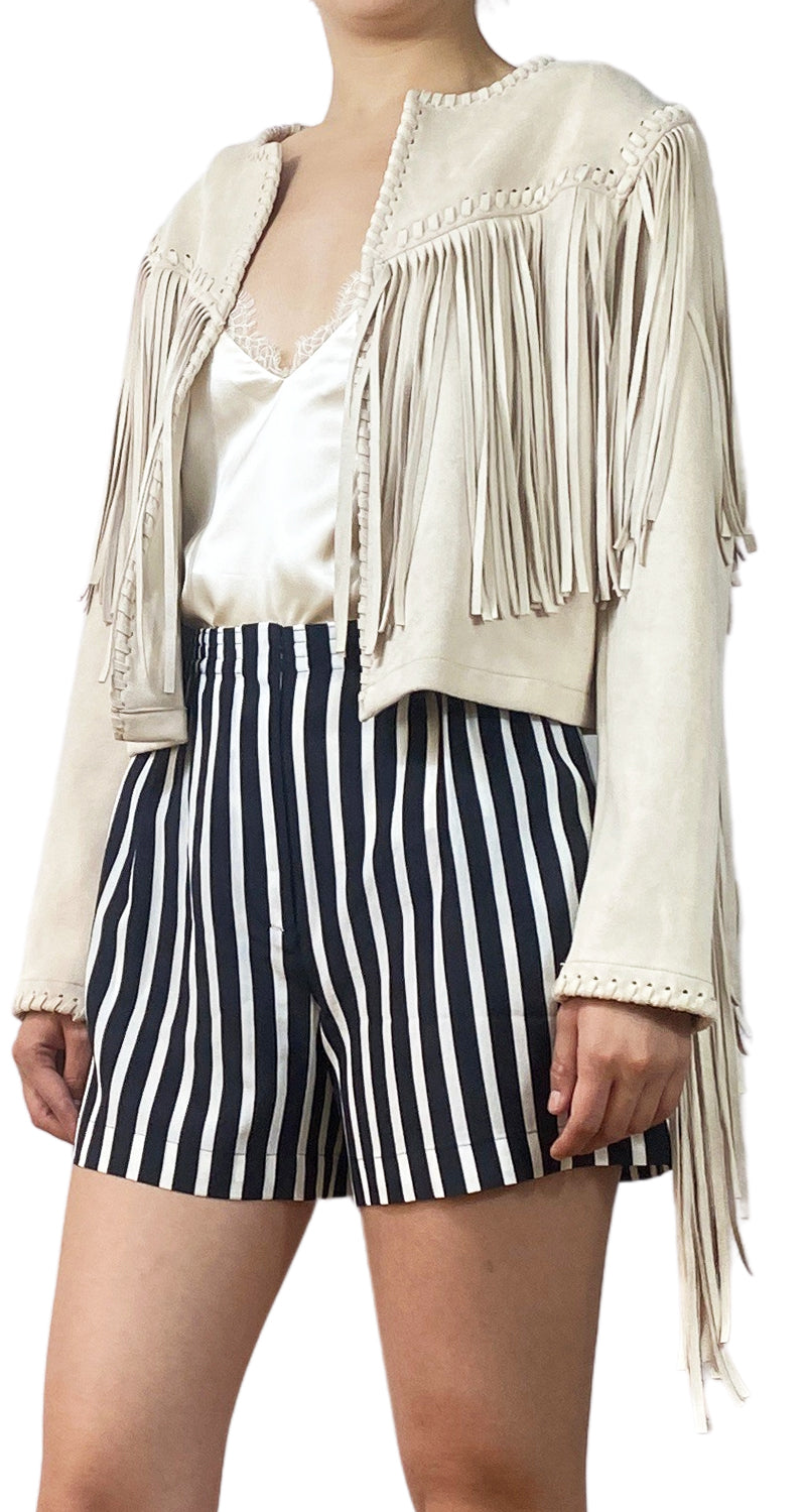 Chaqueta Beige Flecos