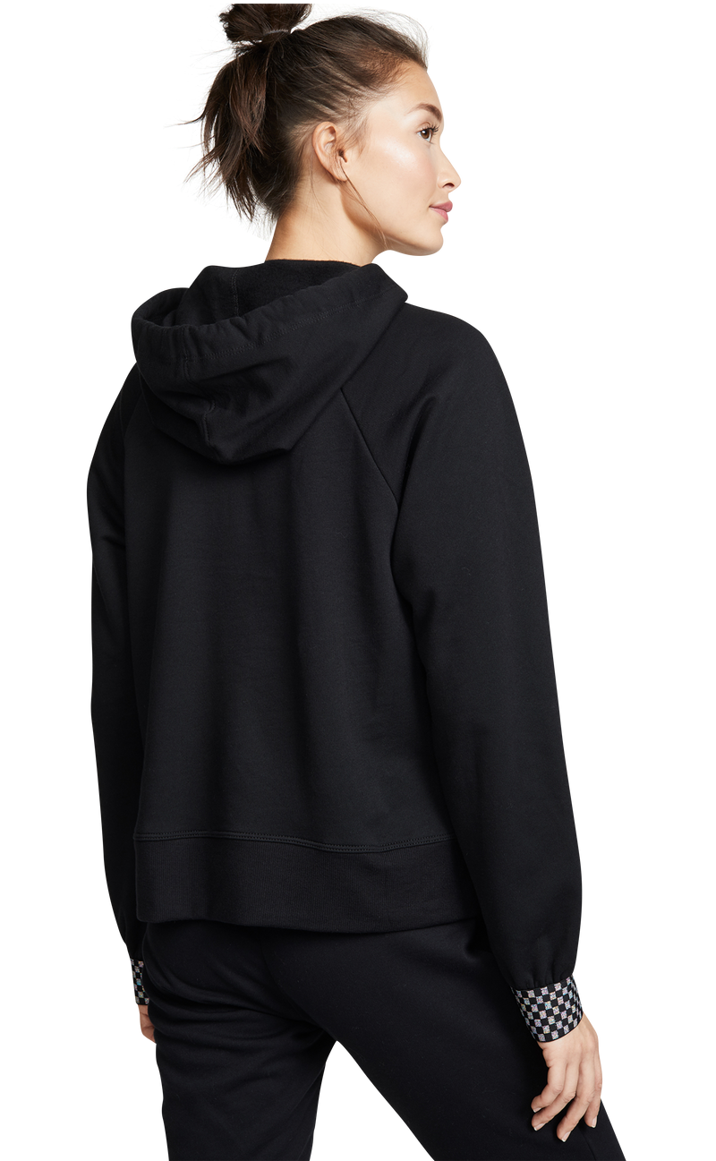 Polerón ''Checkerboard-cuff Hooded Sweatshirt'' (5232482877575)
