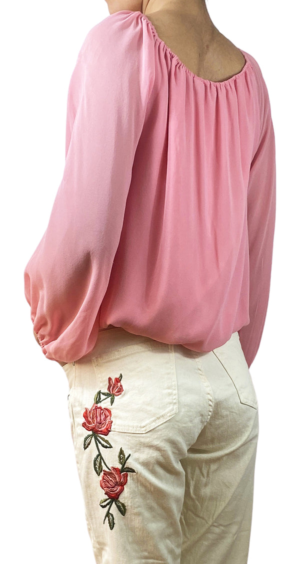 Blusa Seda Pink