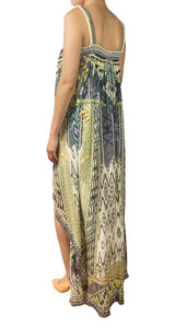 Vestido Seda Mostacillas