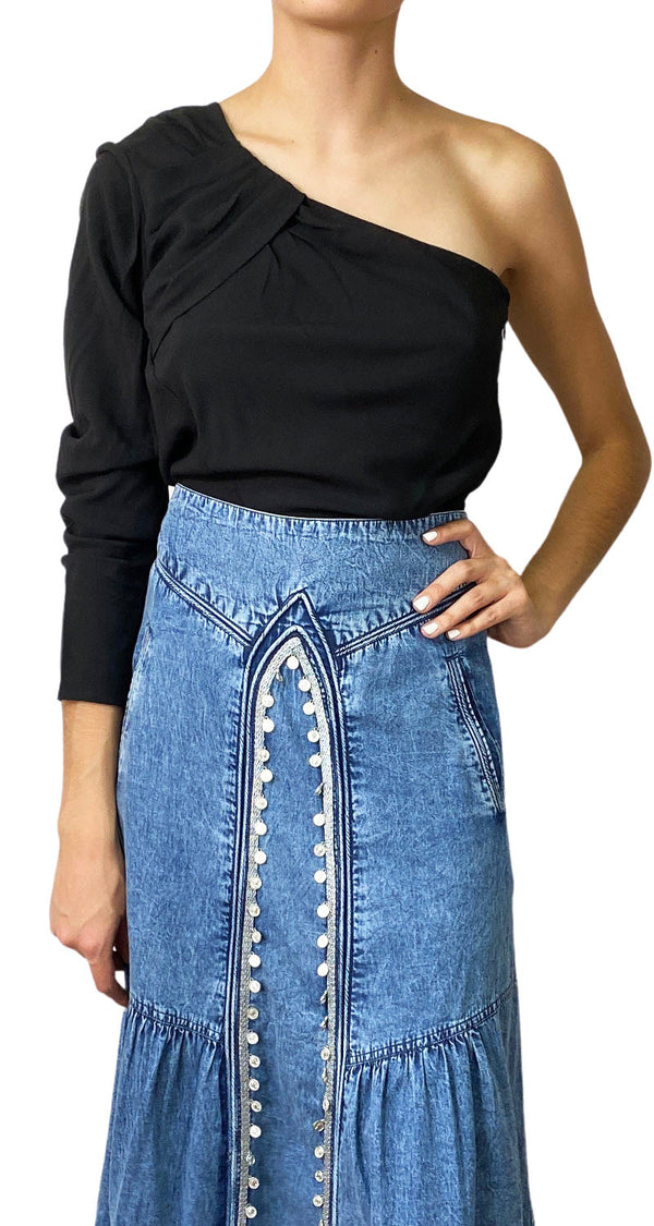 Blusa Lino Asimétrica