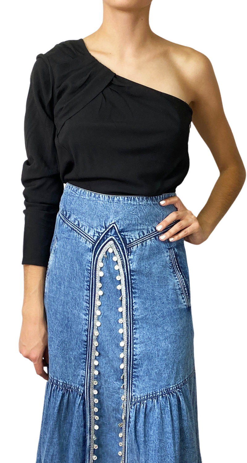 Blusa Lino Asimétrica