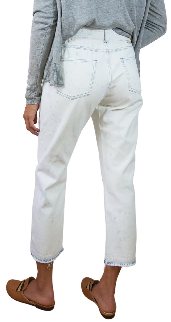 Jeans Blanco Desflecado