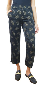 Pantalón Negro Paisley