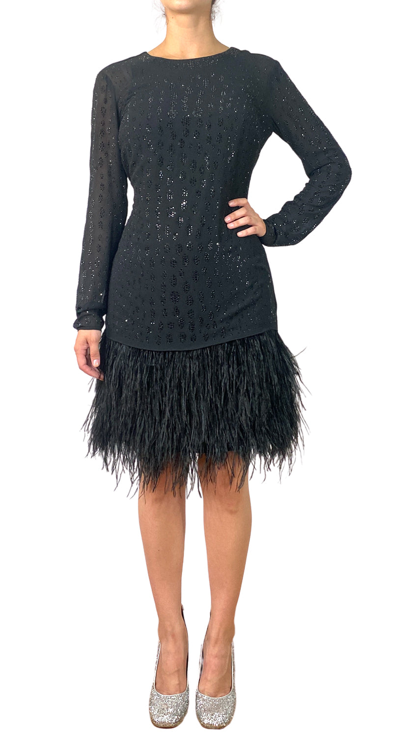 Vestido Plumas