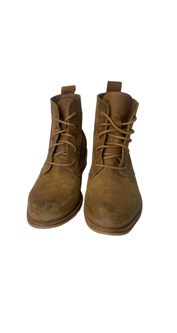 Botines Cuero Camel
