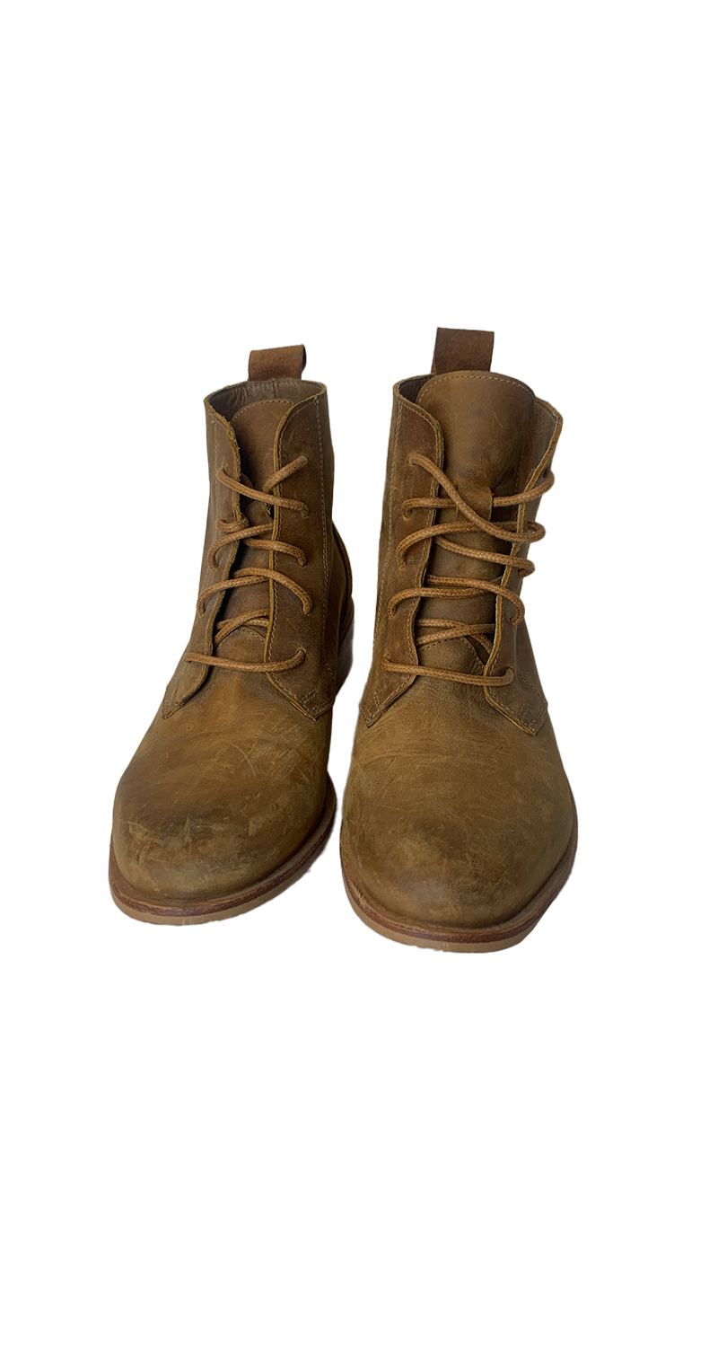 Botines Cuero Camel