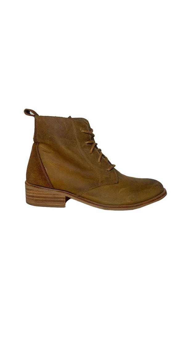 Botines Cuero Camel