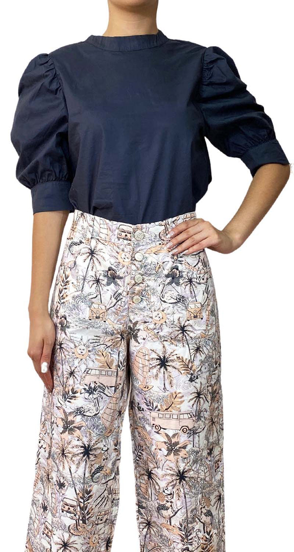 Blusa Clásica Azul