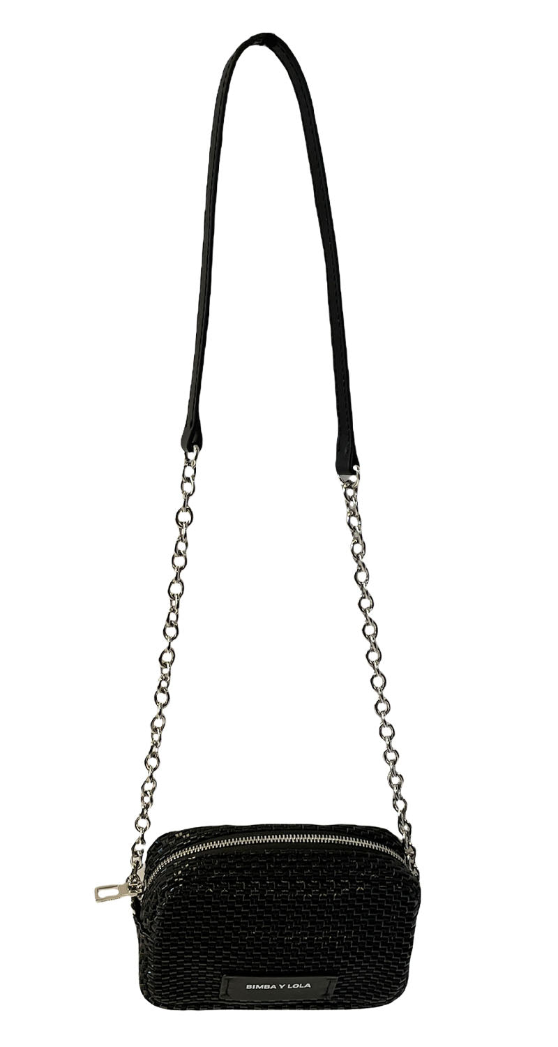 Bandolera Trenzada Negra Bimba y Lola – Market People