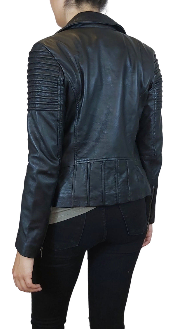 Biker Cuero Negro
