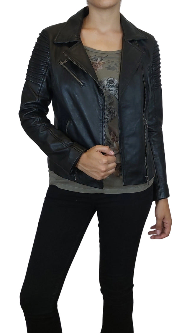 Biker Cuero Negro