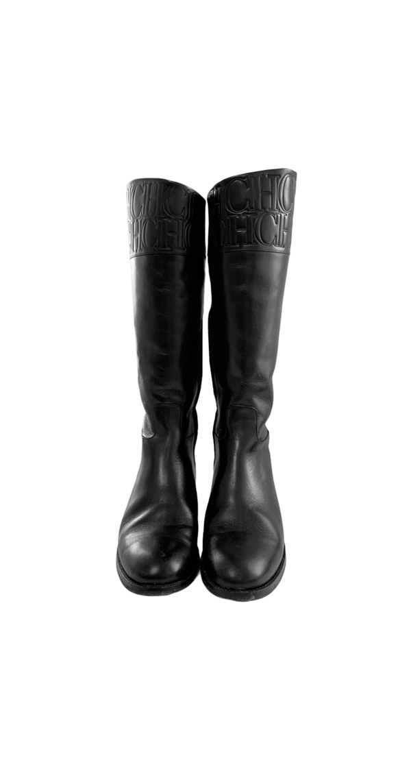 Botas Cuero Negro CH