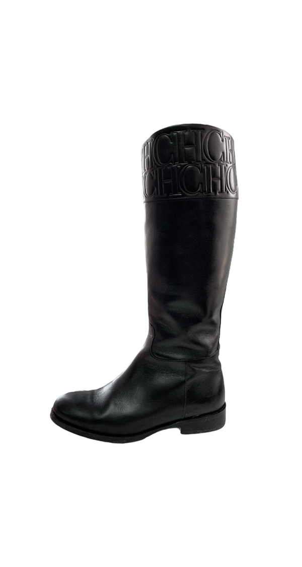 Botas Cuero Negro CH