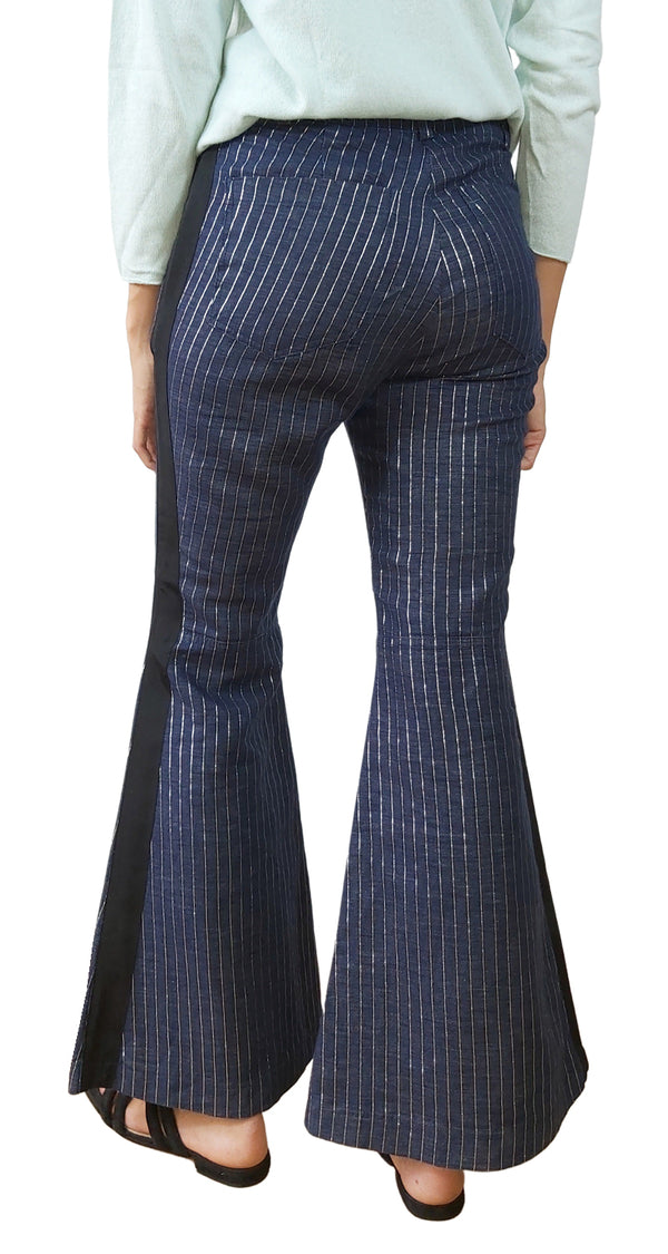 Pantalón Azul Fibras Metalizadas