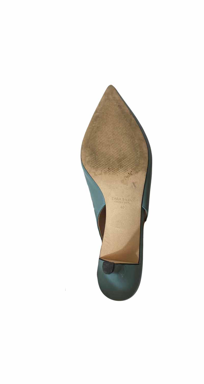 Sandalias Taco Celeste