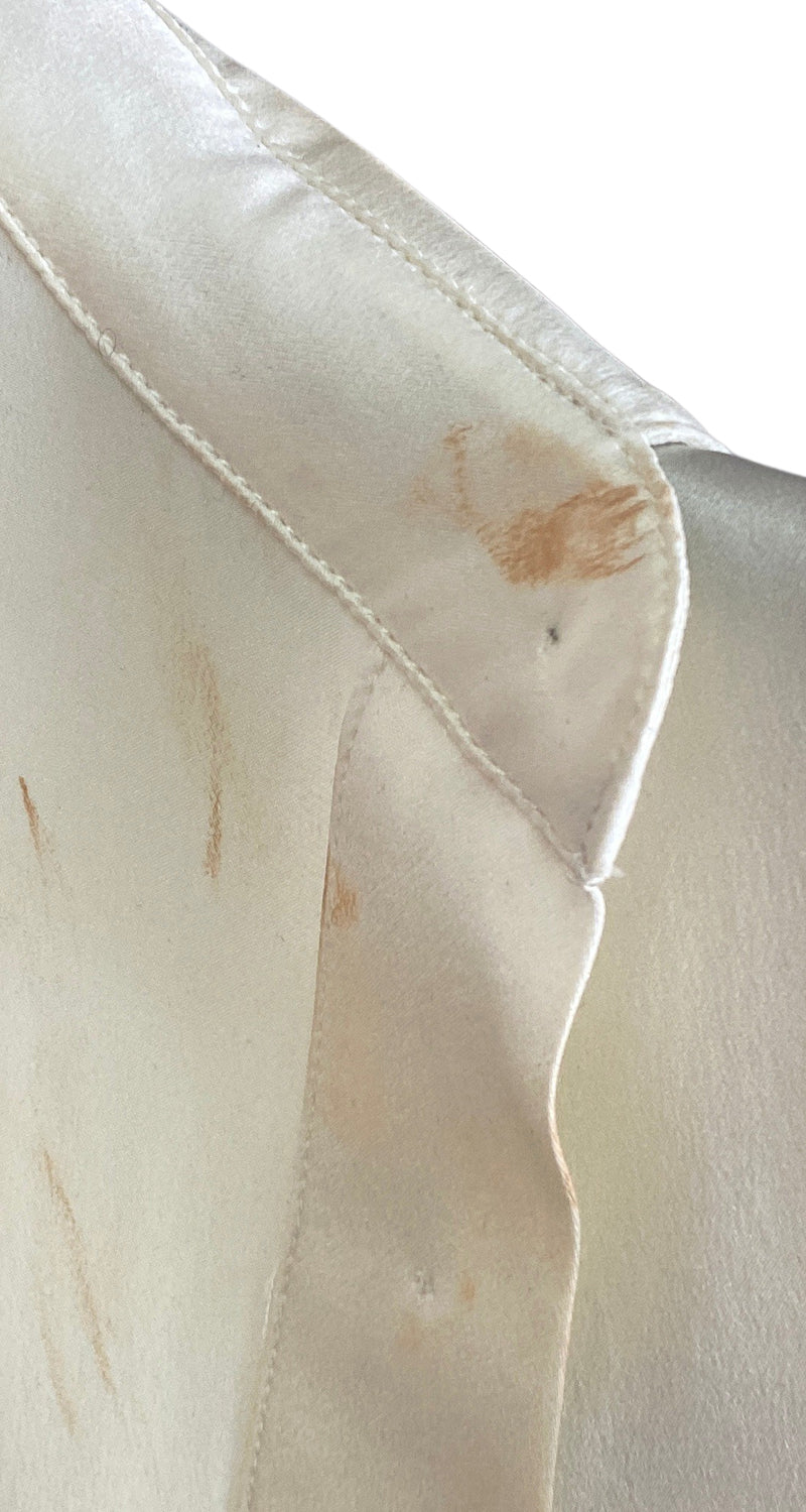 Blusa Seda Blanco Crudo