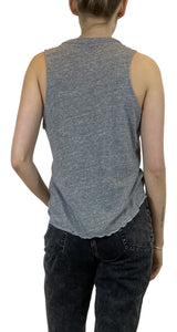Polera Gris Con Amarra
