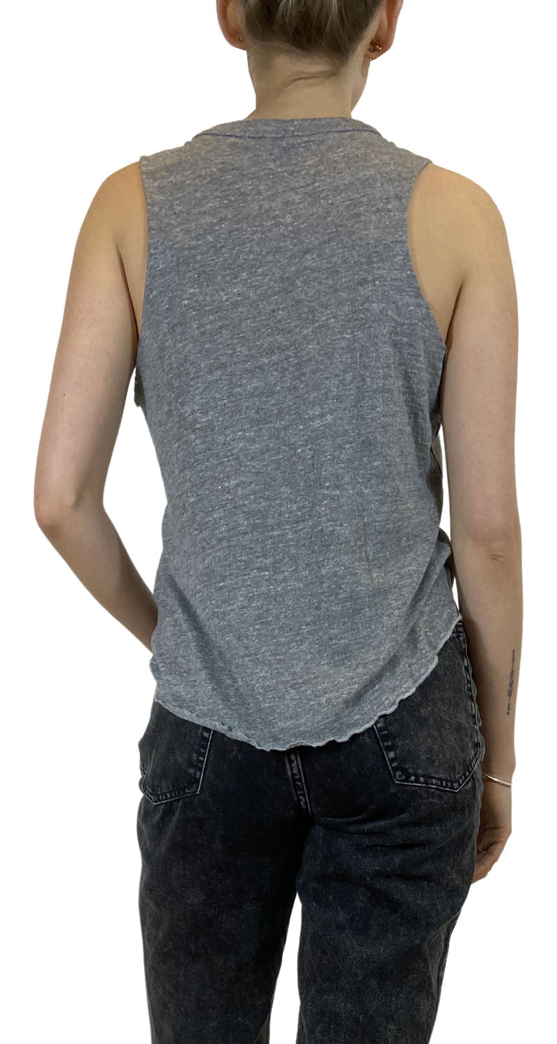 Polera Gris Con Amarra