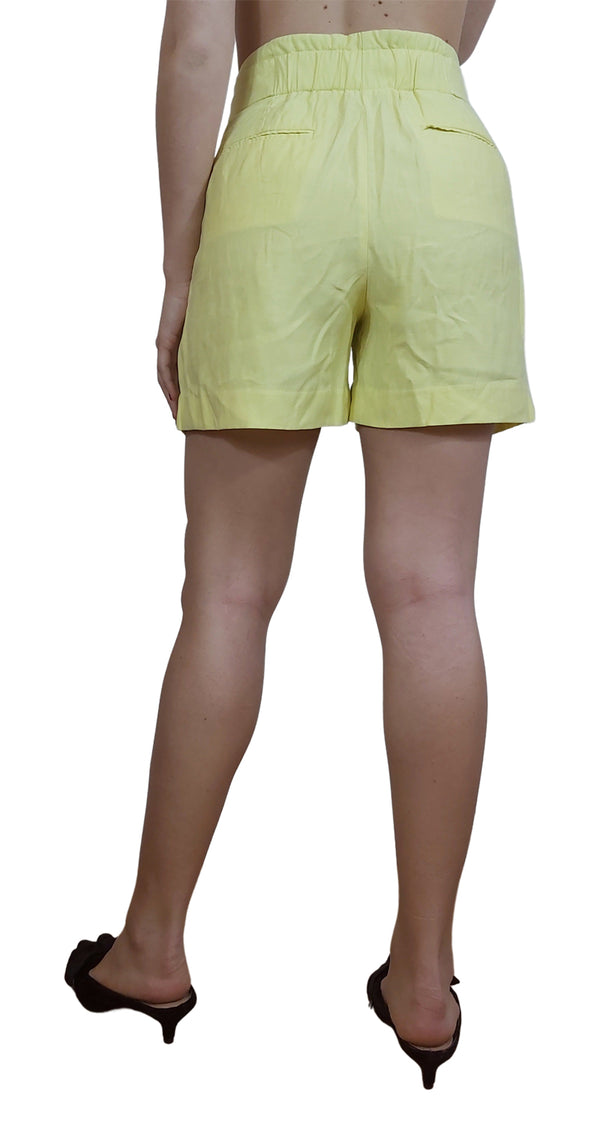 Short De Nudo Fluido Amarillo