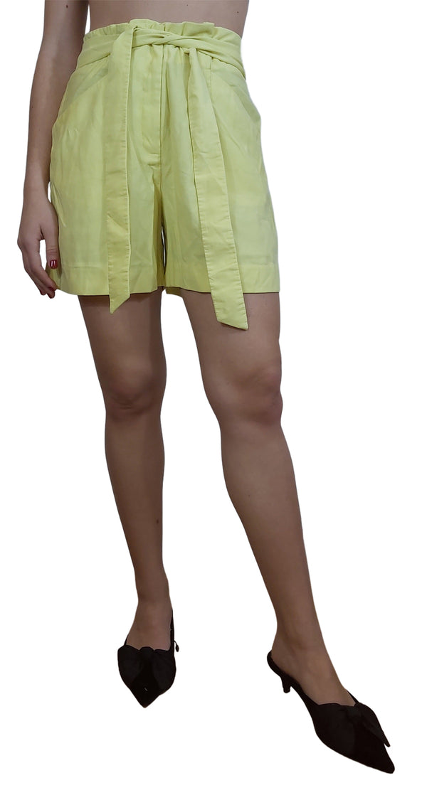 Short De Nudo Fluido Amarillo