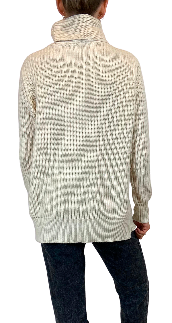 Sweater Cuello Alto Blanco