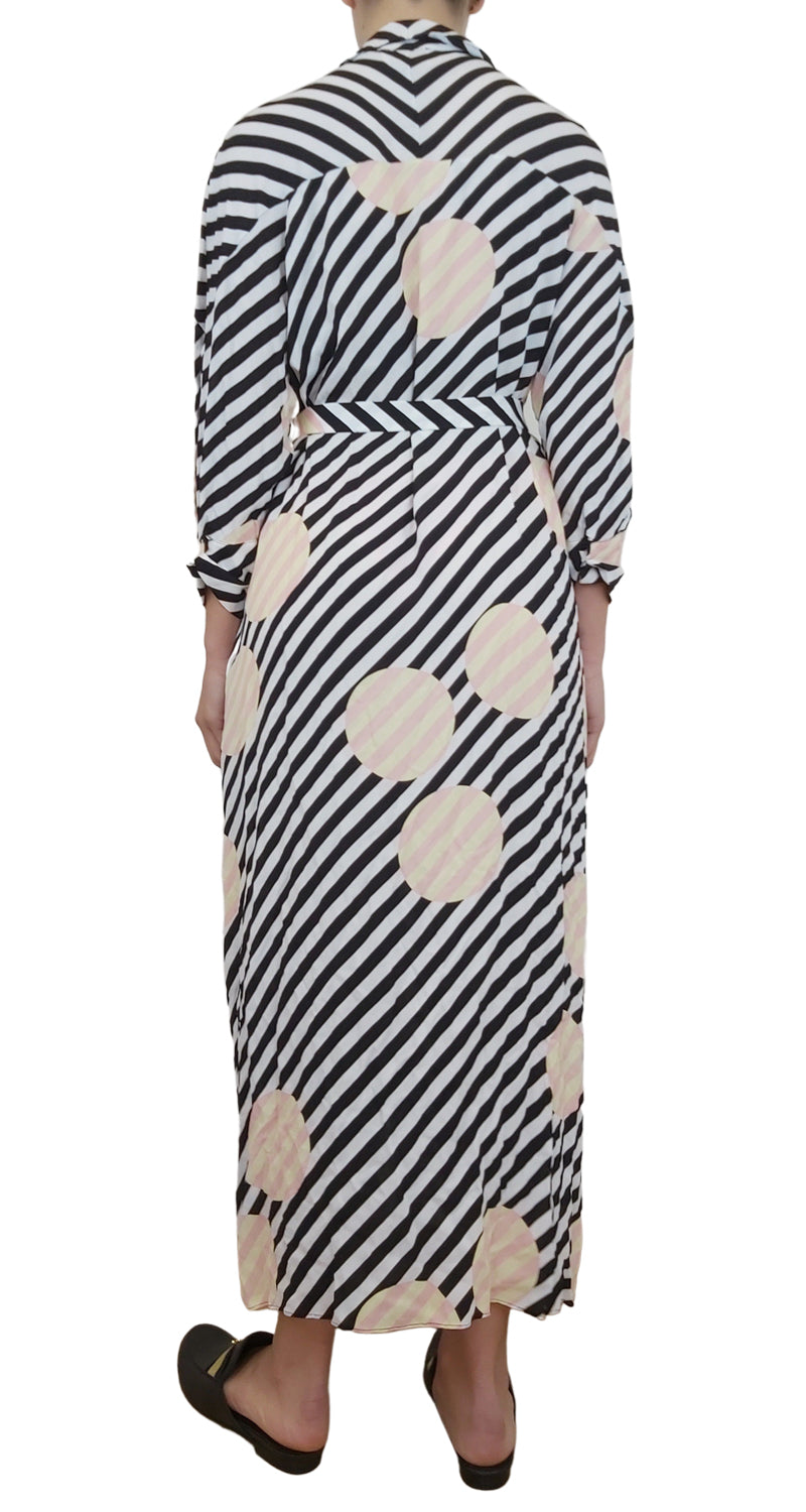 Long Moonlight-Striped Dress