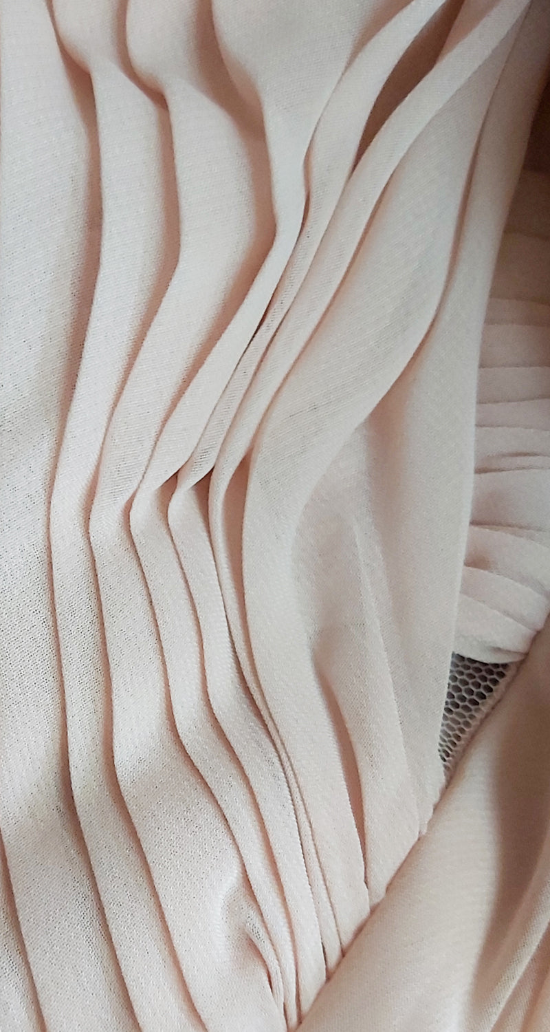 Vestido Plisado Velo Rosa