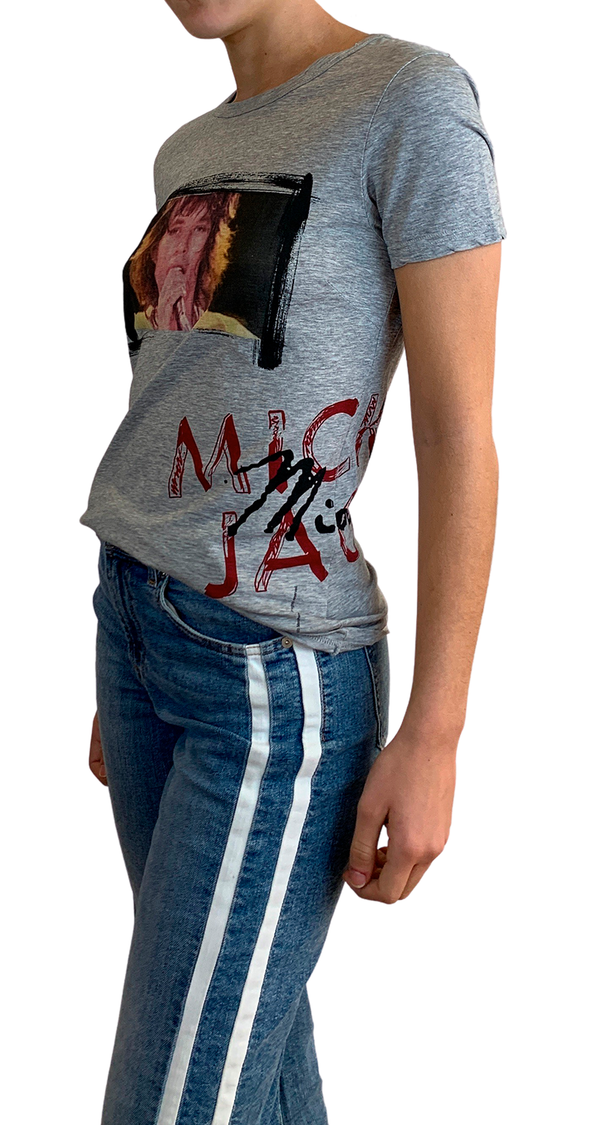 Polera Mick Jagger Gris