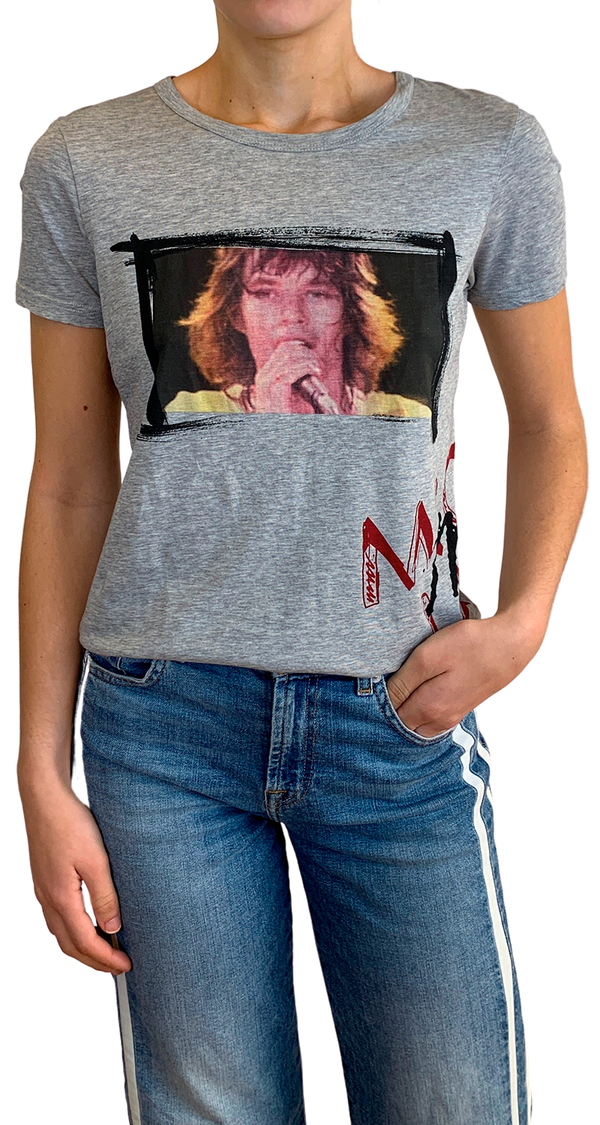 Polera Mick Jagger Gris