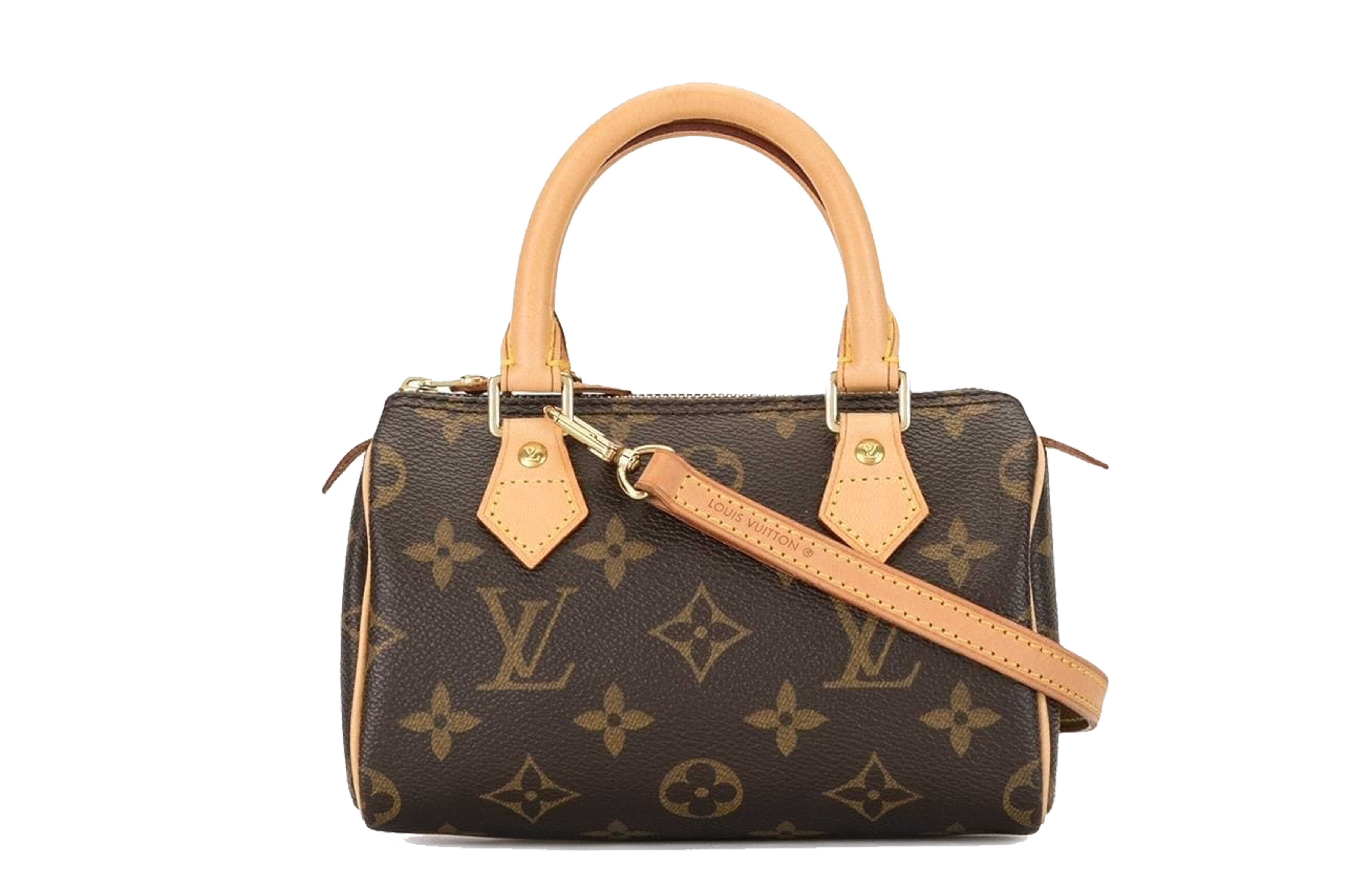 Cartera "Nano Speedy" Cuero Café Louis Vuitton